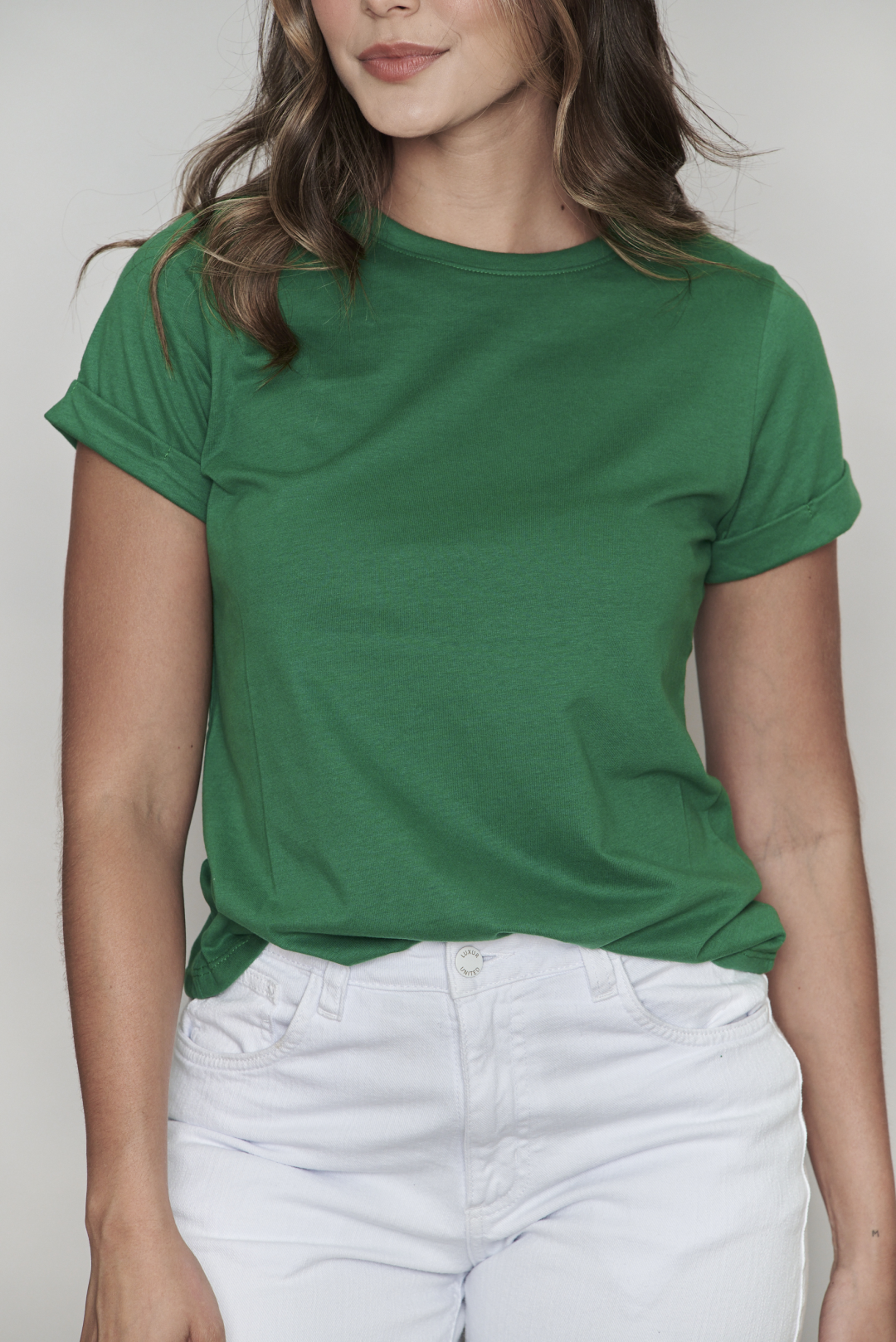 camiseta basica verde